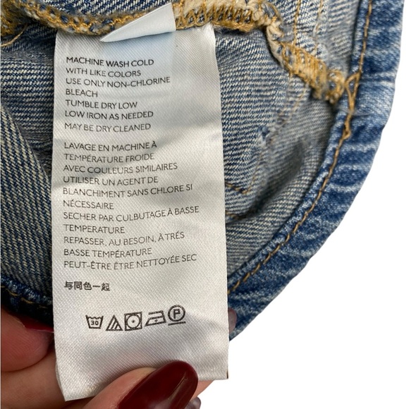 Free People Cargo Denim Mini Skirt With Utility Zippers Size 24 - Picture 6 of 9